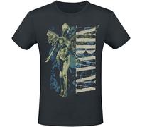 Nirvana Vertical Logo Men's Short-Sleeved T-Shirt - Regular/Regular Fit XXL Blac