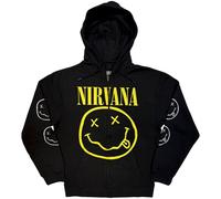 Nirvana Yellow Happy Face Autorisé Vestes à Capuches