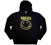 Nirvana Yellow Happy Face Black XL Hoodie