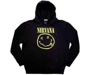 Nirvana Yellow Happy Face Black XL Hoodie