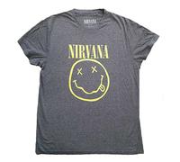 Nirvana Yellow Smile Grey Autorisé T-shirt Hommes