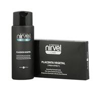 Nirvel Pack de 10 ampoules de contrôle de chute des cheveux à base de placenta végétal et shampooing de 250 ml.