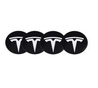 NirWa 4 Pack de Autocollants de Capuchon de Roue pour Tesla,Autocollant de Capuchon de Jante de Pneu,Capuchon de Moyeu,Autocollant de Badge