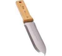 Tomita japonais Hori Hori jardin Aménagement paysager Creuser outil avec fourreau 7 Lame en acier inoxydable et manche en bois, naturel