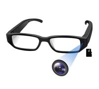 Nisanmoon Lunettes Caméra Cachée Espion, Lunettes HD 1080P Mini Caméra Sport supportant la Prise de Photo/Vidéo/Enregistrement en Boucle pour Le Vélo et la Moto
