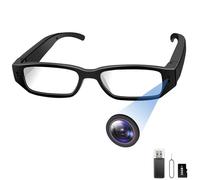Nisanmoon Lunettes Caméra Cachée, Mini Caméra Cachée 16 Go, Mini Caméra Espion HD 1080P, Lunettes Caméra d'action Permettant de Prendre des Photos et des Vidéos, Enregistrement jusqu'à 2 Heures