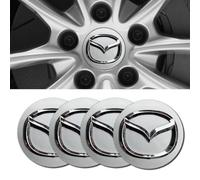 NISANNI 4 pièces Cache Moyeux pour Mazda MX-5 MX5 Miata Roadster 1989-2024, RéSistant à La Chaleur Cache de Roue Centrale enjoliveurs Bouchon de Jante Accessoires Cadeau
