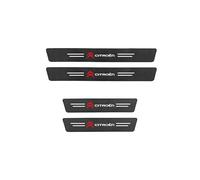NISANNI 4 Pièces Protection Seuil Porte de Voiture pour Citroen C1 C3 C4 C5 C6 DS3, Plinthes Autocollant Pédale de Couverture de Seuil Auto Accessoires