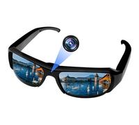 Nisanuki Caméra Espion Lunettes de Soleil, Mini Lunette Espion 1080P HD, Portable Micro Camera Cachee Caméscope Sport Enregistreur Vidéo Photos pour Extérieur