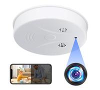 Nisanuki Caméra Espion WiFi 5G, Micro Camera Cachée sans Fil Détecteur de Fumée HD 1080P Caméra de Surveillance Mini Camera a Distance Discrete Enregistreur Nocturne Détection de Mouvement