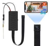 Nisanuki Caméra Espion WiFi, 5G Mini Caméra Cachée sans Fil 1080P, DIY Micro caméra Espion a Distance Discrete Detecteur Mouvement Contrôle APP