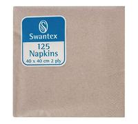 Nisbets DB483 Lot de 2000 serviettes de table en papier kraft compostable 400 x 400 mm