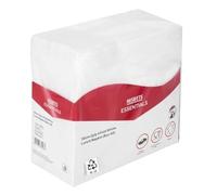 Nisbets Essentials Lot de 50 serviettes de table à 2 plis Blanc 30 cm
