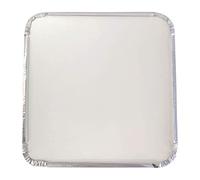 Nisbets FJ855 Lot de 200 couvercles en papier pour conteneur en aluminium profond et peu profond Largeur 230 mm Longueur 230 mm