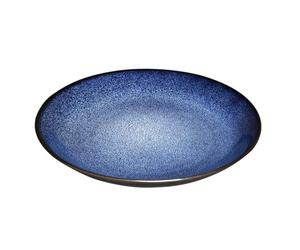 nisbets limited Olympia Luna Lot de 4 assiettes coupées Bleu nuit 255 mm
