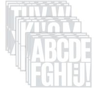 NISENTIA Lot de 108 autocollants en forme de lettres de l'alphabet - Grand format - 7,6 cm - Résistant aux intempéries - Pour extérieur, boîtes aux lettres, fenêtres, voitures