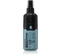NISHMAN Spray au Sel Marin 01 - Keratin & Aloe Vera 200ml - Pour Texture & Volume, Effet Cheveux de Plage Naturel - Finition Mate & Tenue Flexible - Idéal pour Tous Types de Cheveux