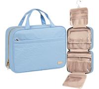 NISHEL Trousse de Toilette de Voyage pour Femme, Bleu placide
