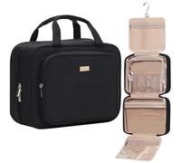 NISHEL Trousse de Toilette de Voyage pour Femme, Grande capacité, Noir