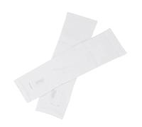 Nishiyuenyi 1 Paire Manchette de Compression pour Le Bras Manchons Protection Anti-Glisse Confort Rafraîchissant Tissu Polyester Élastique Adapté Hommes Femmes, Blanc, 30 cm