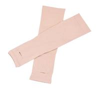 Nishiyuenyi 1 Paire Manchette de Compression pour Le Bras Manchons Protection Anti-Glisse Confort Rafraîchissant Tissu Polyester Élastique Adapté Hommes Femmes, Couleur Nu, 30 cm