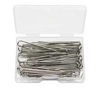 Nishiyuenyi 100x épingles à Fourche pour Quilting, Couture en Métal, épingles à Double Blocage, Cintre, Fournitures de Fabrication Artisanale, Accessoires de Cout, 17x6mm