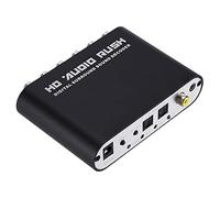 Nishiyuenyi 2 Pièces Décodeur Audio Vidéo Convertisseur Adaptateur Audio Numérique Extracteur Sortie Stéréo RCA Commutation Pratique Convient pour Maison École Sa