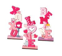 Nishiyuenyi 3 Centres de Table Romantiques, Décorations de Table avec Un Doux Message pour La Maison et Un Anniversaire.