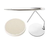 Nishiyuenyi 3 Pièces Support de Soudure Bracelet Socle Renforcé Maintien Stabilité Acier Inoxydable Indispensable pour Travaux de Soudure Adapté Aux Professionnel, Ensemble 3 Pièces