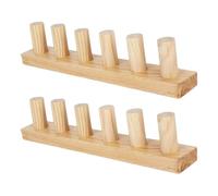 Nishiyuenyi Accessoire de Métier à Tricoter Décoration Intérieure pour La Fabrication de Couvertures Cadeaux en Bois Adaptés Aux Débutants Kit de Tricot à La Main, 2 Pièces