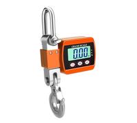 Nishiyuenyi Balance Numérique Portable Électronique Pèse-Bagage Suspendu avec Crochets Solides Affichage Conversion Multilingue Pratique pour Tra, Orange