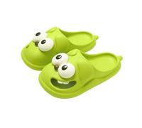 Nishiyuenyi Big Eyed Dog Slippers Summer Casual Hole Chaussures pour Le Cadeau D'anniversaire de La Salle de Bain, Vert 40 à 41