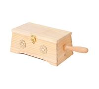 Nishiyuenyi Boîte Porte-brûleur Moxas En Bois Massif Non Verni, Double Système, Confortable et Ergonomique pour La Pratique de L'acupuncture, Auto-application, 6 Trous