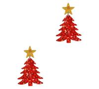 Nishiyuenyi Boucles d'oreilles Pendantes Arbre Acrylique Femme Statement Décor Géométrique Exagéré Tendance Léger Bijou Créatif Élégant Suitable pour Anniversaire, Rouge
