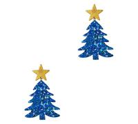 Nishiyuenyi Boucles d'oreilles Pendantes Arbre Acrylique Femme Statement Décor Géométrique Exagéré Tendance Léger Bijou Créatif Élégant Suitable pour Anniversaire, Bleu