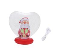 Nishiyuenyi Boule de Noël Gonflable en Forme de Cœur, Grand Ballon D'extérieur en PVC Résistant Aux Déchirures, Imperméable, Idéale pour La Décoration de Pelo, Père Noël