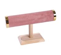 Nishiyuenyi Bracelet Affiche Stand pour Les Bijoux avec Organisateur pour Les Colliers et, Rose