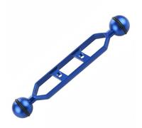 Nishiyuenyi Bras de Lampe de Plongée pour Prise de Vue sous-Marine Conception Innovante à Double Boule Montante Support Stable et Léger en Aluminium Compatible, Bleu, 7 Pouces
