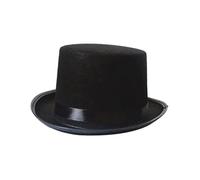 Nishiyuenyi Chapeau Noir de Magicien, Chapeau Gothique, Casquette Funky, Accessoire de Déguisement, Chapeau Steampunk, Chapeau en Feut, L pour Adulte