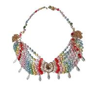 Nishiyuenyi Colliers de Soutien-gorge à Chaîne pour Festivals de Musique et Spectacles Costumés