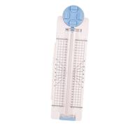 Nishiyuenyi Coupe-papier 4 En 1, Règle à Points, Outil de Scrapbooking pour Salle de Classe, Coupons, Scrapbooking, Maison, Bleu
