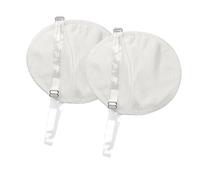 Nishiyuenyi Coussinets Anti-transpiration Aisselles Réutilisables Lavables Respirants Confortables avec Sangle pour Protection Invisible Adaptés au Travail Sport, Blanc