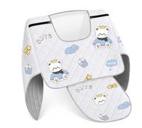 Nishiyuenyi Couvre Jambe Électrique et - Tablier Coupe-Vent avec Coussin Intégré et Motifs Ludiques pour Une Protection Complète s Jambes, Gris, Ours Noble Gris avec Coussin intégré