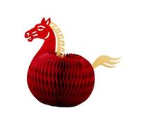 Nishiyuenyi Décoration de Table En Nid D'abeille En Forme de Cheval pour Le Nouvel An Chinois, Idéale pour Une Fête Ou Une Célébration à La Maison. Cadeau Par, L