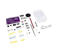 Nishiyuenyi DIY Projet Soudure Électronique Kit Radio Assemblage Manuel Module PC Écran Numérique Prise Casque Adapté Initiation Électronique Loisir ADU, avec Coquille