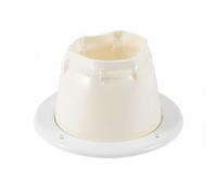 Nishiyuenyi Gaine Passe-câble Nylon Manchon Fils Flasque Fendue Accessoire Étanche Fabriqué en PVC et Nylon pour Protection des Câbles Adapté Bateaux Véhicules Nautiques Caravanes, Blanc