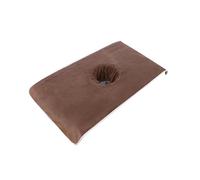 Nishiyuenyi Housse de Table de Massage Drap Réutilisable Microfibre Serviette Absorbante Ouverture pour Visage pour Spa Salon Esthétique Centre Soin Mas, Café Léger