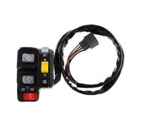Nishiyuenyi Interrupteur de Démarrage Guidon Assemblage Bouton Poussoir Pièce Électrique Remplacement Installation Facile Matériau PP pour Garage Entretien