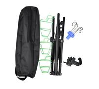 Nishiyuenyi IV Pole Réglable En Hauteur Support Pliant avec Sac Transport Porte-perfusion Inoxydable pour Alimentation Entérale Perfusion Déplacement Soins à, avec Crochet
