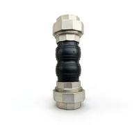 Nishiyuenyi Joint de Vibration en Caoutchouc Accouplement Flexible Raccord d'Expansion Filetage Interne Inox 304 et Caoutchouc Absorption des Chocs et Étanchéité, DN65 2,5 Pouces 240mm
